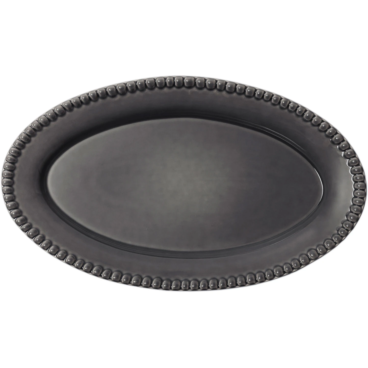 Potteryjo Daria Serveringsfat Oval 35 Cm Clean Grey -  Serveringsfat Steingods Gr&aring; - 024308S-0391