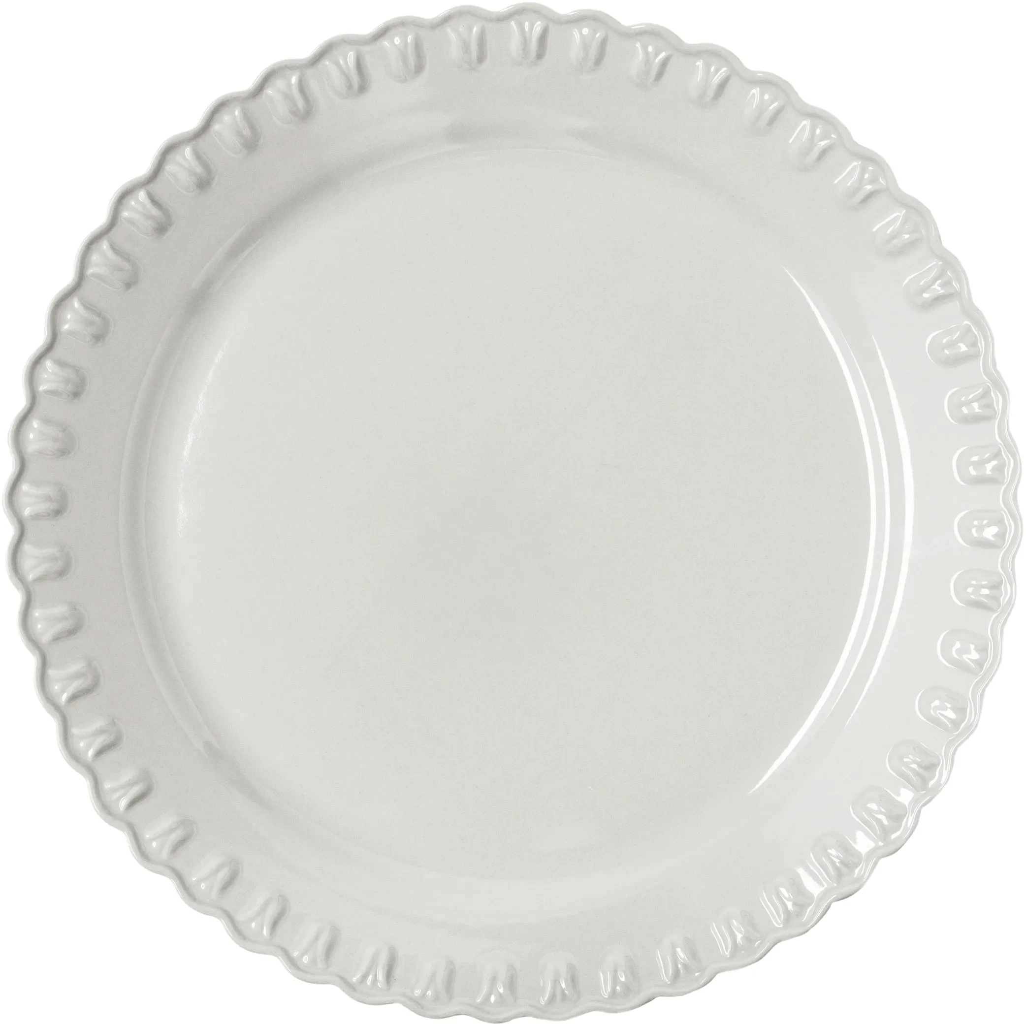 Potteryjo Tulipa Serveringsfat 37 Cm  -  Serveringsfat Stengods Hvit - 025512-V721