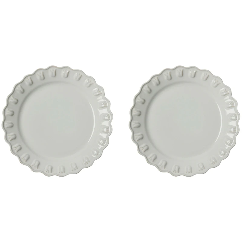 Tulipa Sidetallerken 20 cm 2-pk, Hvit