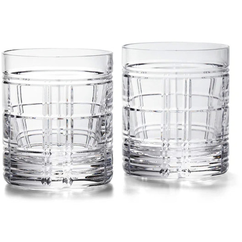 Hudson Plaid Dof-Glass 2-pk