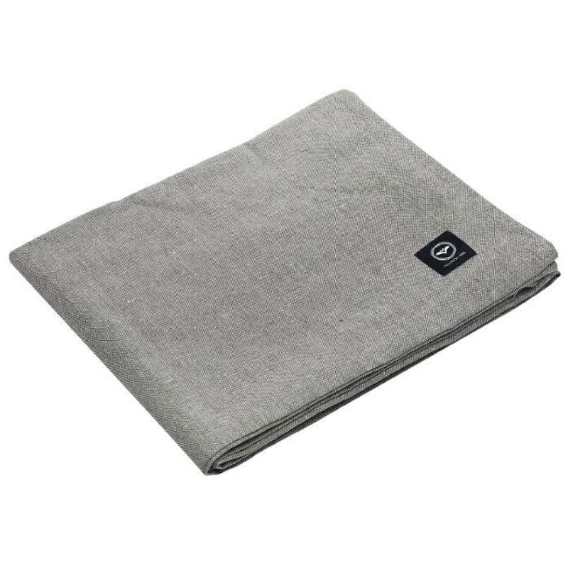 Hedvig Duk Behandlet 140x310 cm Chambray, Olivengrønn / Beige