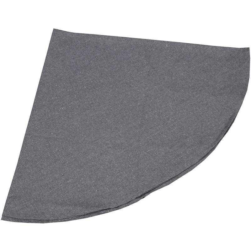 Hedvig Duk Behandlet 160 cm Rund Chambray, Mørkegrå