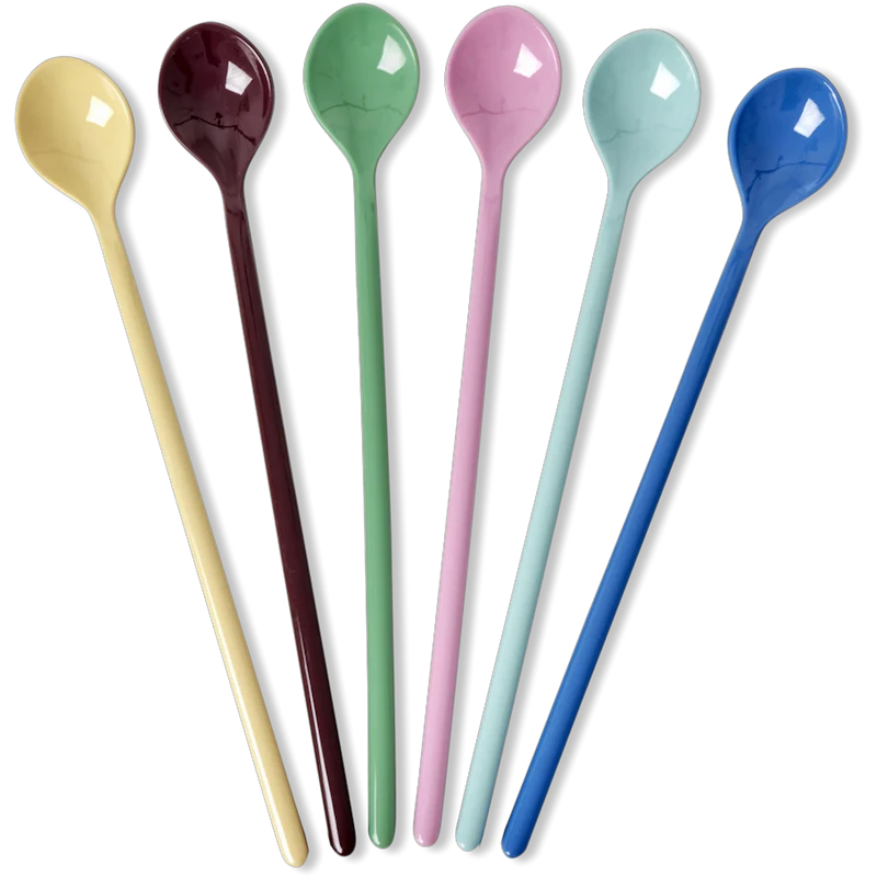 Kaffe Latte-Skje Melamin 6-pk, Show Your True Colors