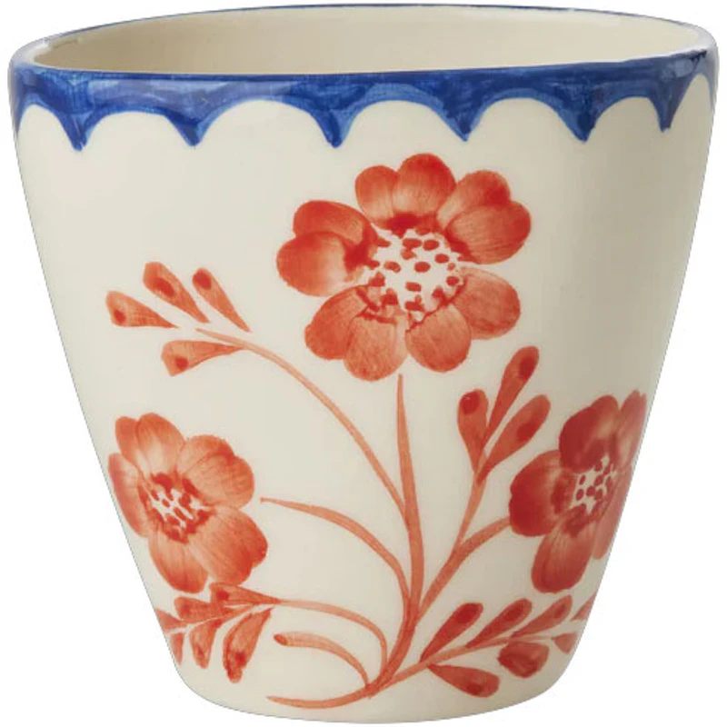 Keramisk Kopp Oval 30 cl, Vintage Flower