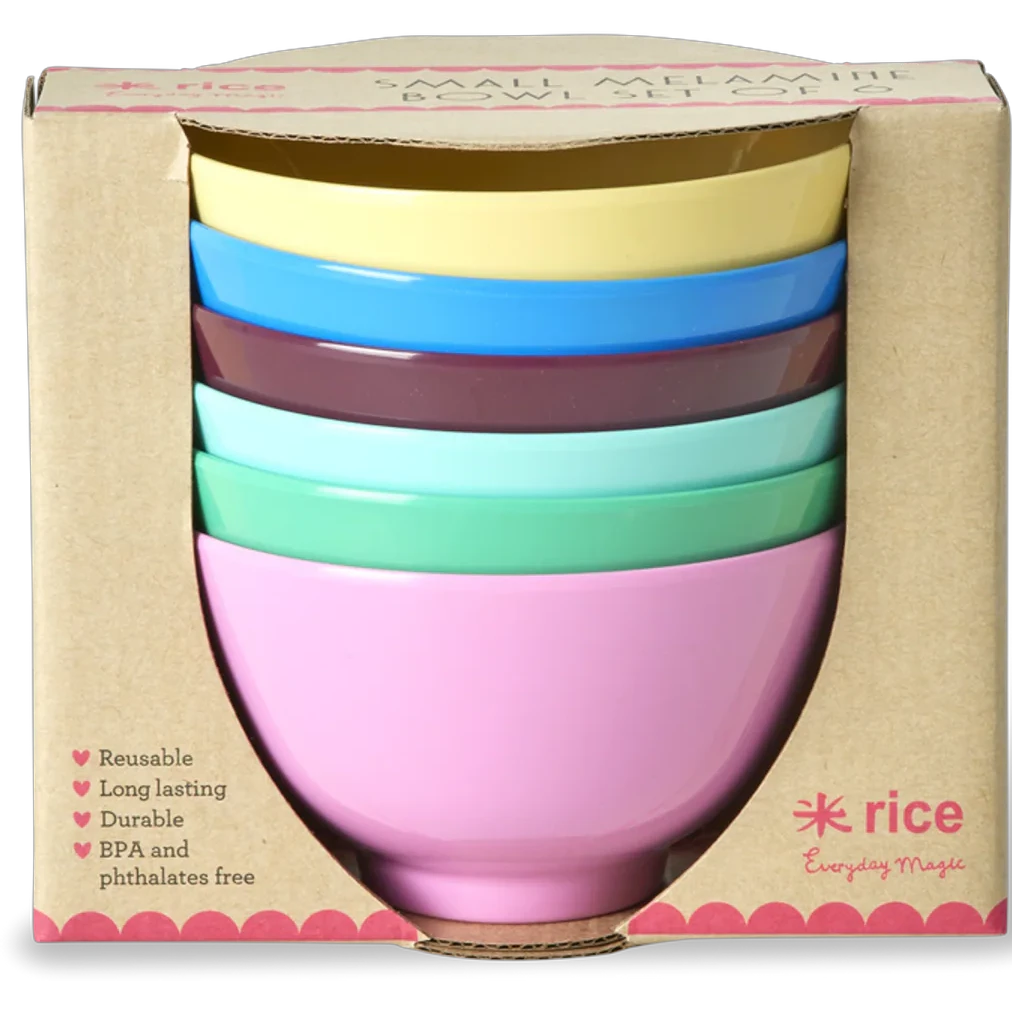 Rice e Bowl 30 Cl 6-pack Show Your True Colors -  Serveringssk&aring;ler Melamin Multi - MELBW-6ZSCH5