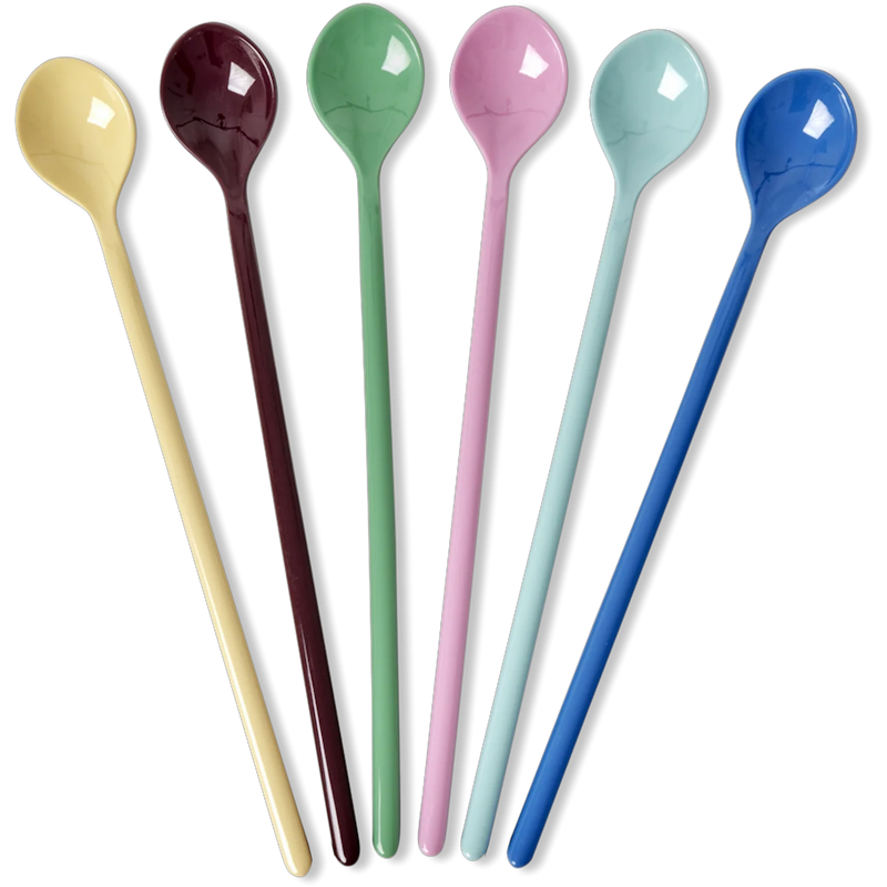 Kaffe Latte-Skje Melamin 6-pk, Show Your True Colors