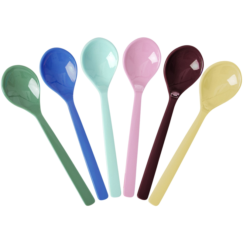 Teskje Melamin 6-pk, Show Your Colors