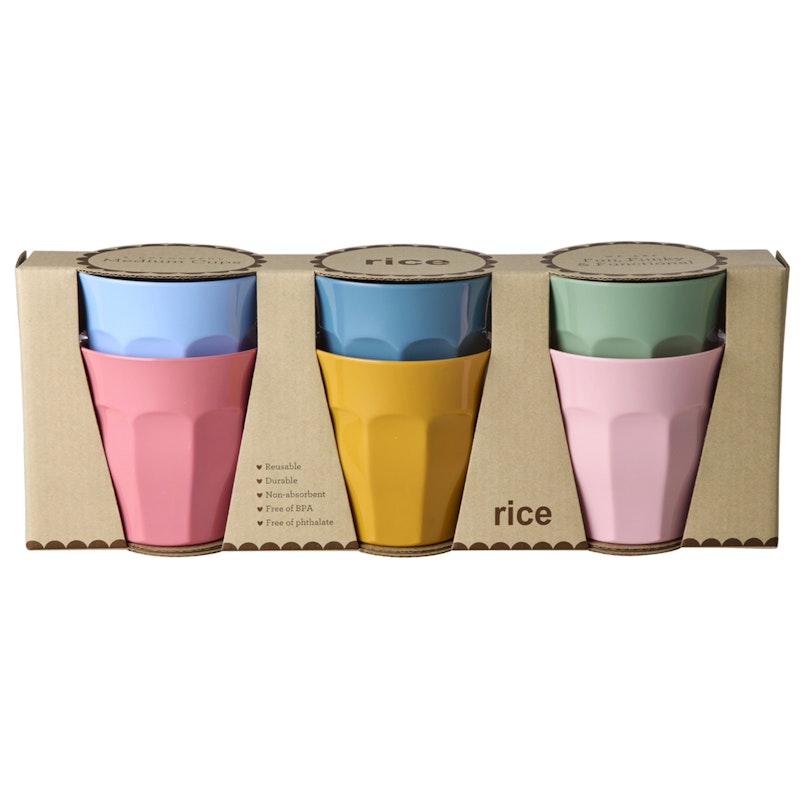 Melaminkopper 6-pk, All You Need is Love and…Colors