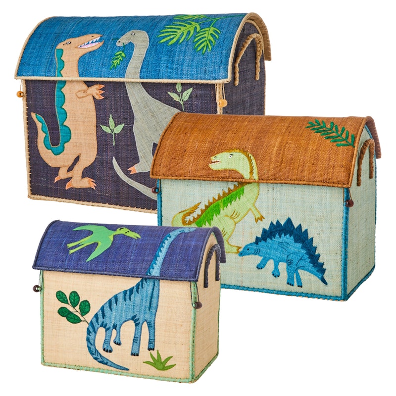 Oppbevaringskurv 3 Deler, Dinosaur