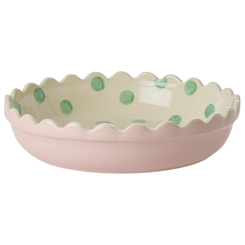 Paiform 24 cm, Rosa / Grønn