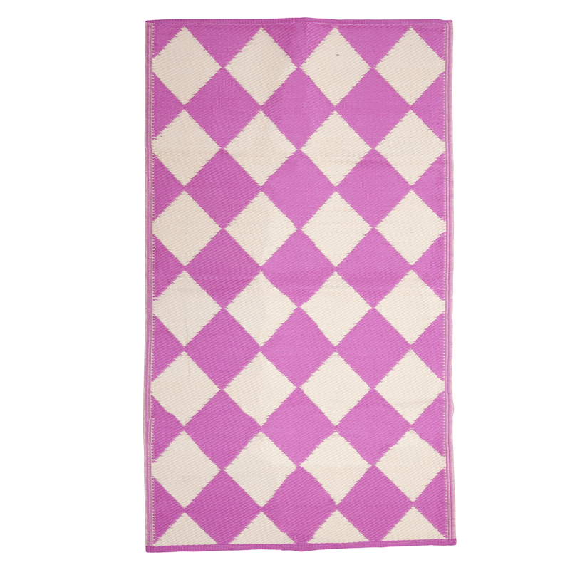 Plastmatte 90x150 cm, Pink Check