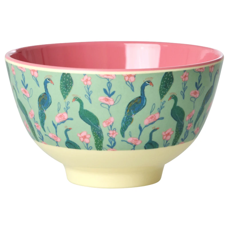 Melamine Bowl 30 cl, Peacock Power