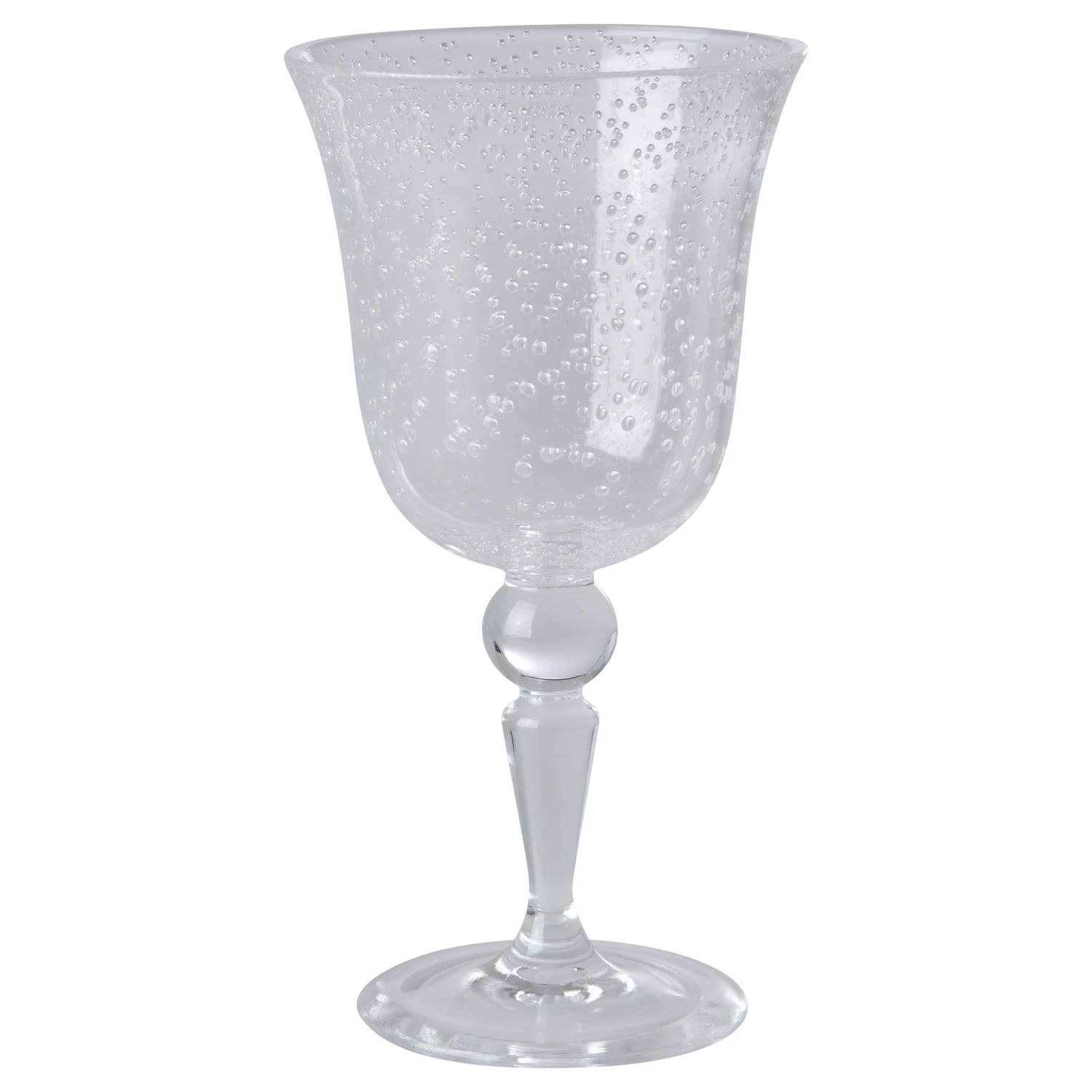 Rice Vinglass Bubble Clear -  Vinglass Akryl Klar - HSGLW-BUBW