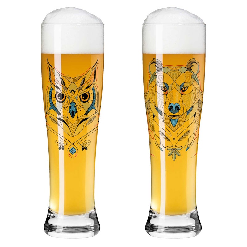 Brauchzeit Ølglass 2-pk, #1 & 2