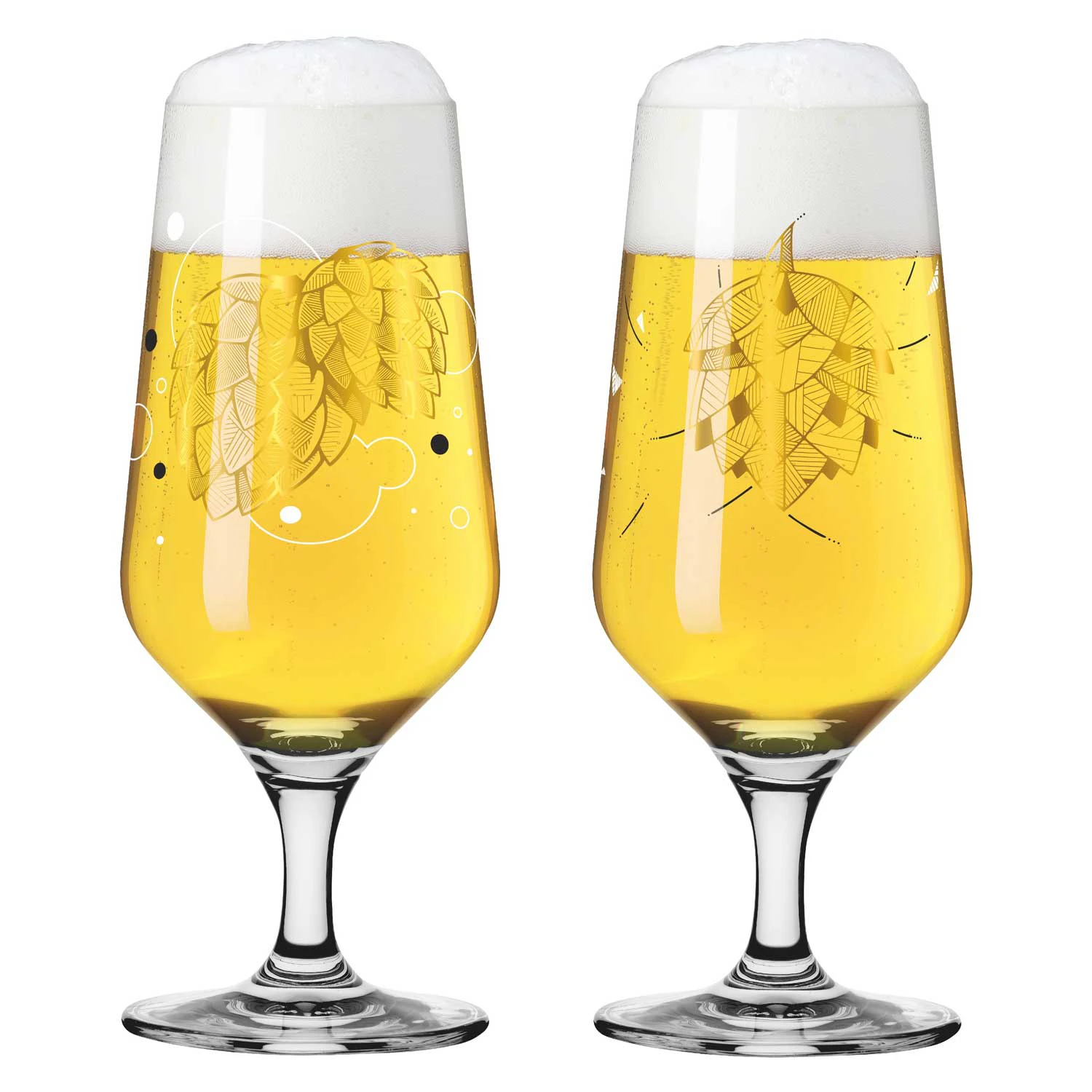 Ritzenhoff Brauchzeit &Oslash;lglass 37 Cl 2-pk #1 & 2 -  &Oslash;lglass Krystall Klar - 3471001
