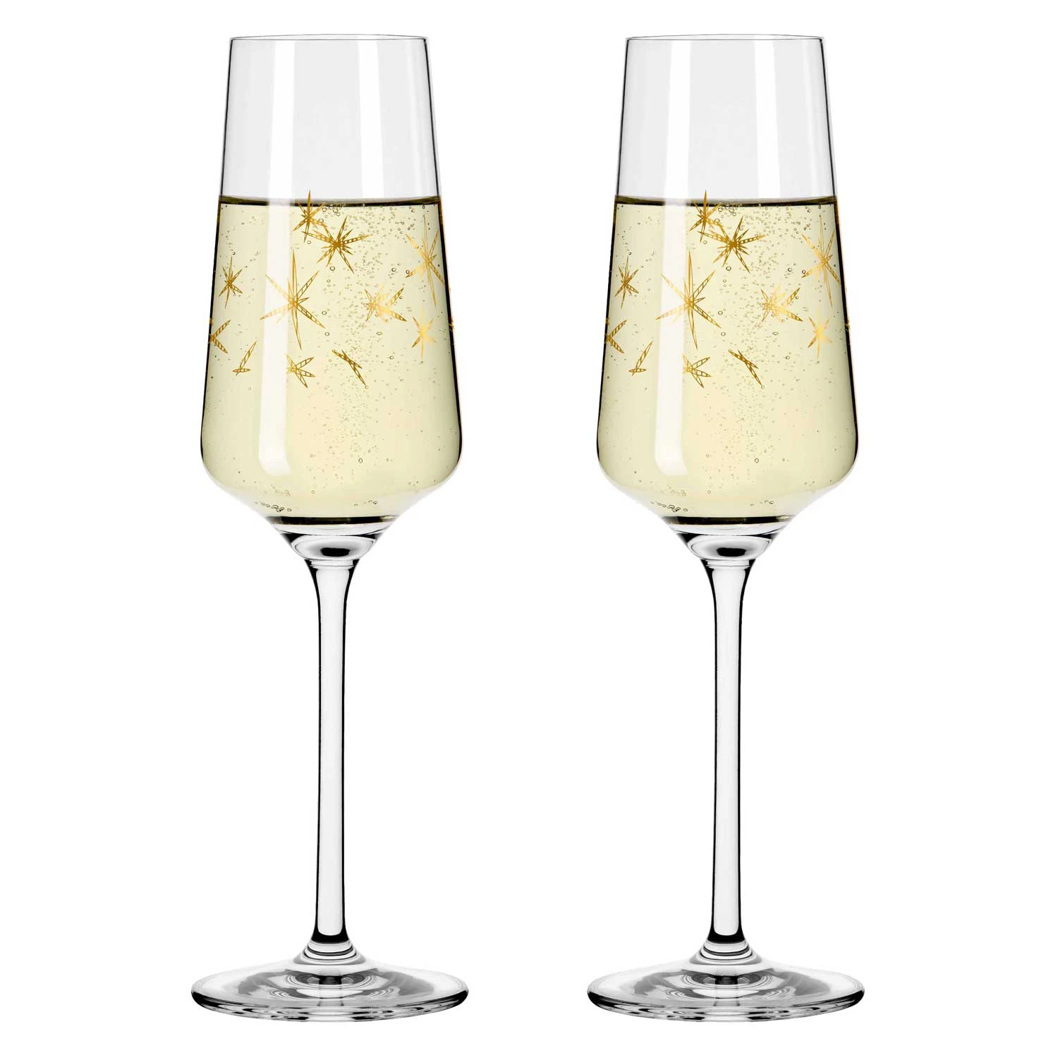 Ritzenhoff Celebration Deluxe Champagneglass Stars 2-pk 23 Cl -  Champagneglass Krystall Klar - 6141014