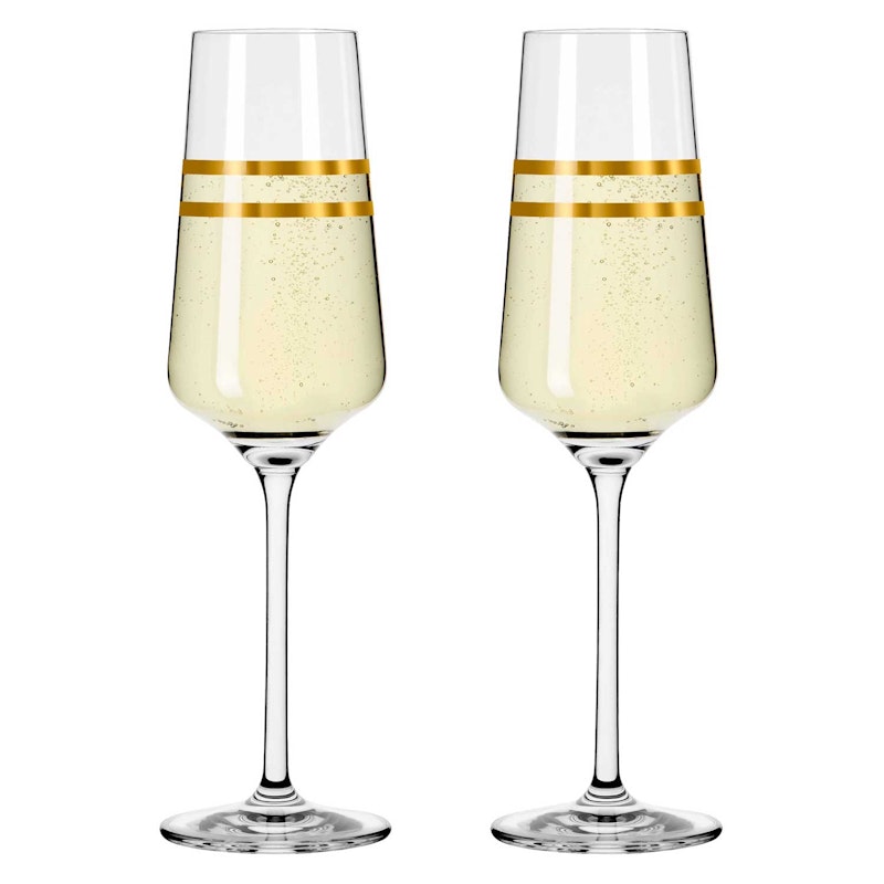 Celebration Deluxe Champagneglass Stripes 2-pk, 23 cl