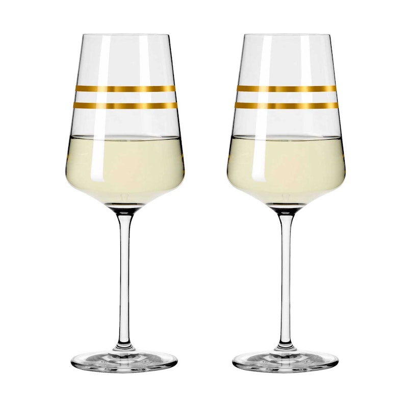 Celebration Deluxe Hvitvinsglass Stripes 2-pk, 40 cl