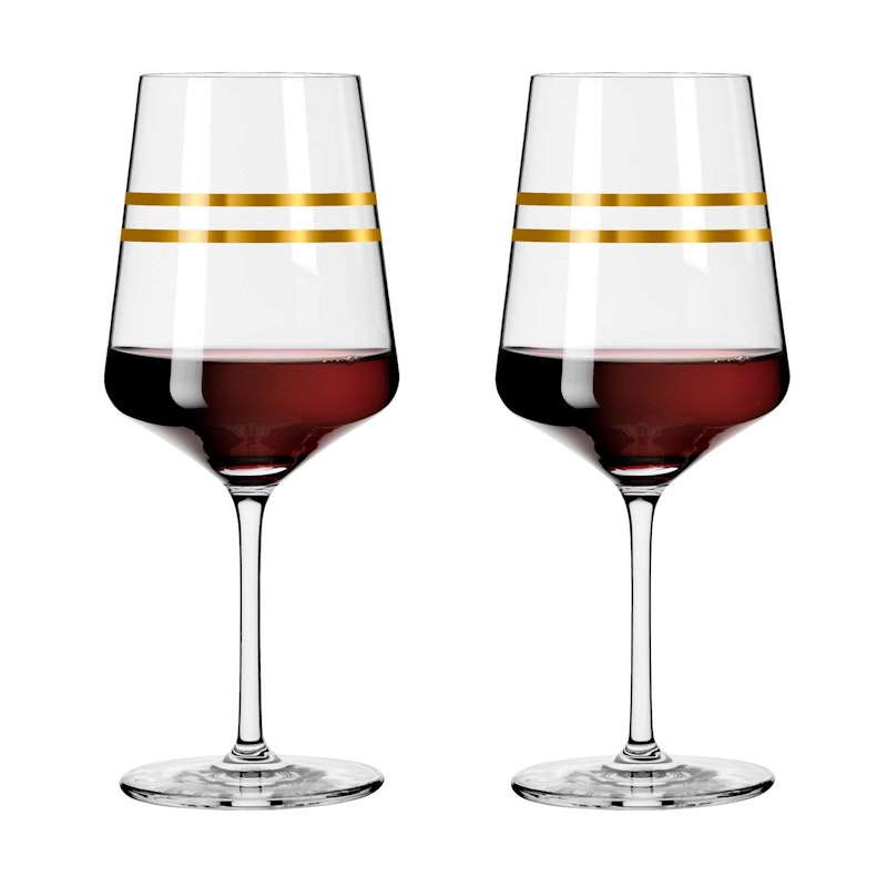 Celebration Deluxe Rødvinsglass Stripes 2-pk, 54 cl