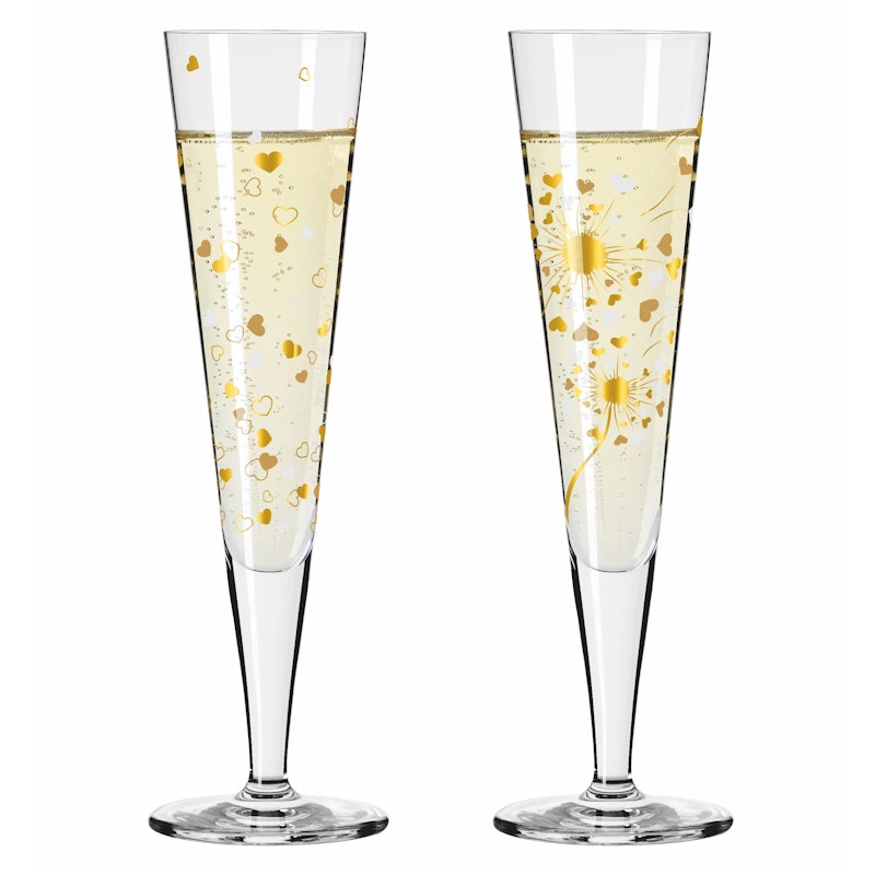 Goldnacht Champagneglass 2-pk, F24