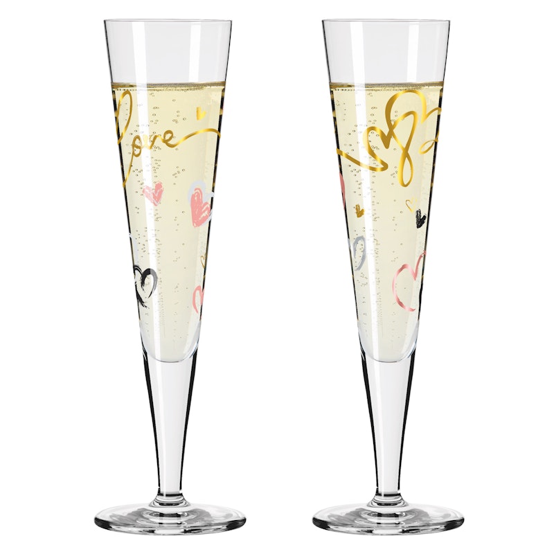 Goldnacht Champagneglass 2-pk, H23