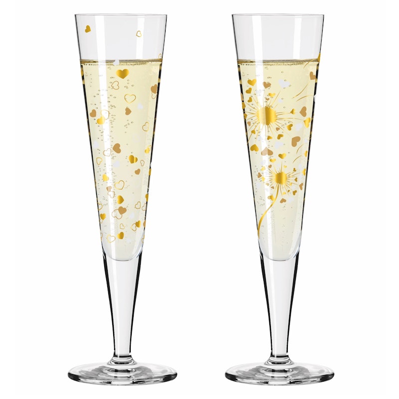 Goldnacht Champagneglass 2-pk, F24