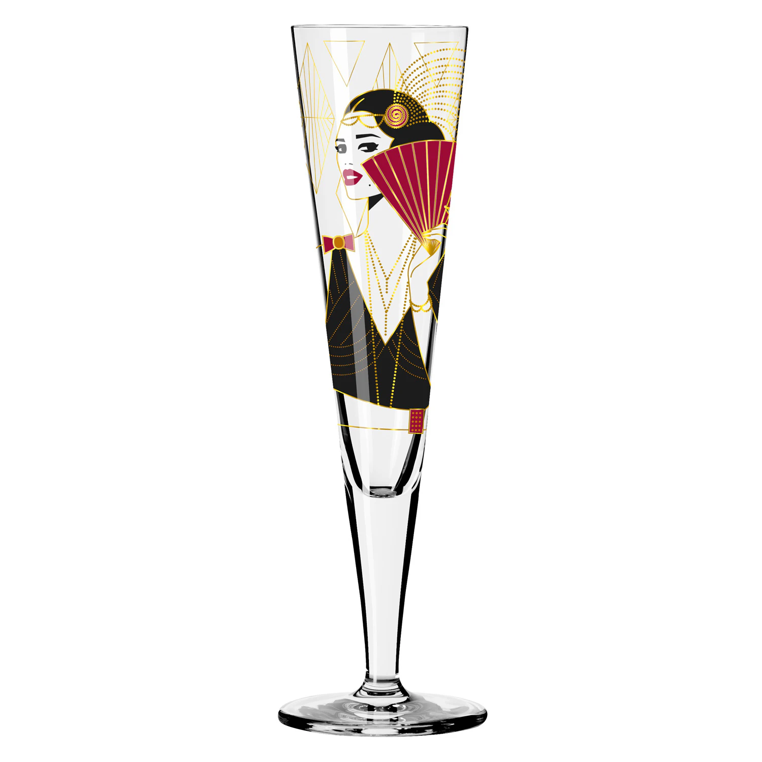 Ritzenhoff Goldnacht Champagneglass No: 28 -  Champagneglass Krystall Klar - 1071028