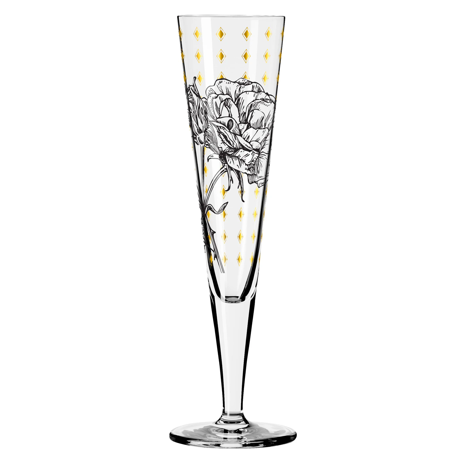 Ritzenhoff Goldnacht Champagneglass No: 30 -  Champagneglass Krystall Klar - 1071030