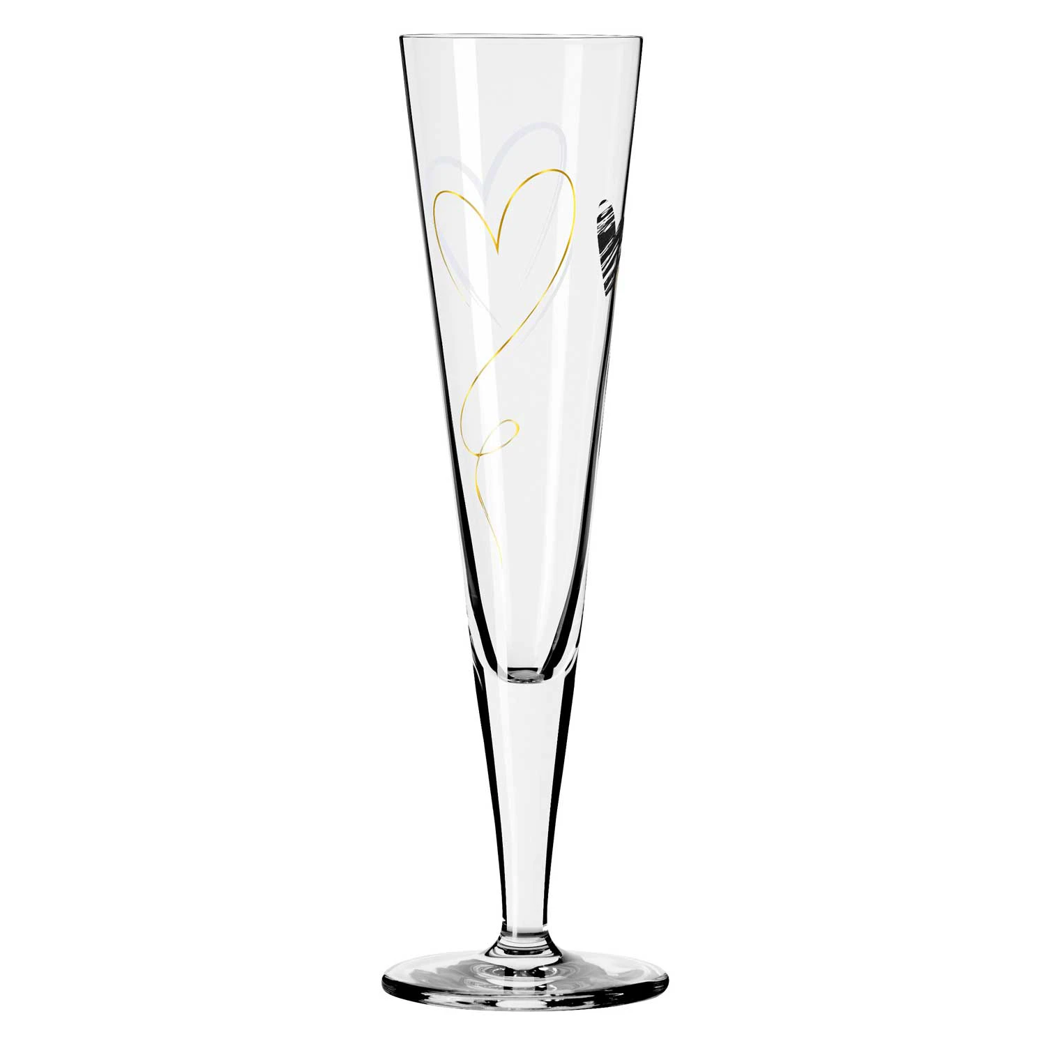 Ritzenhoff Goldnacht Champagneglass No: 35 -  Champagneglass Krystall Klar - 1071035
