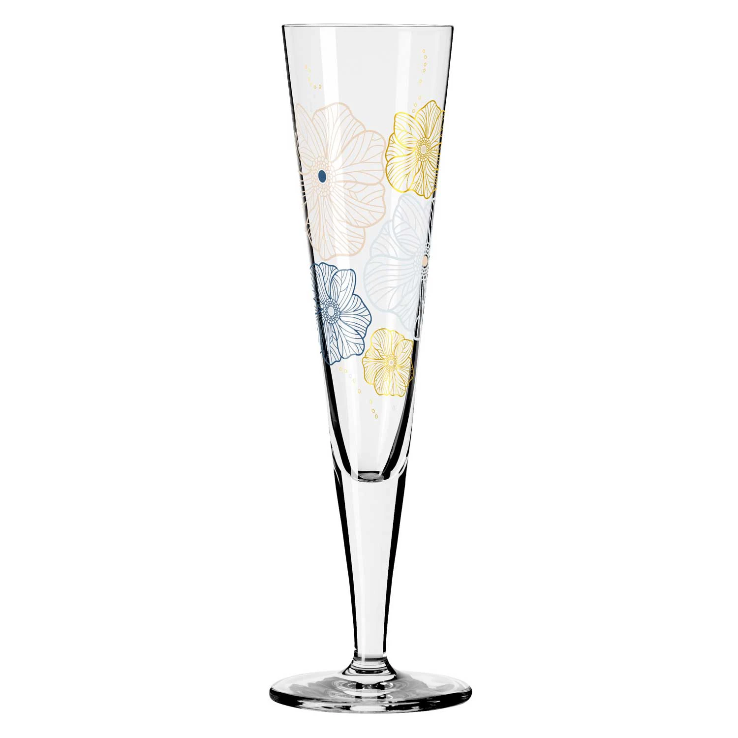 Ritzenhoff Goldnacht Champagneglass No: 36 -  Champagneglass Krystall Klar - 1071036