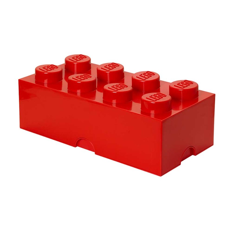 LEGO® Boks 8 Knotter, Lys Rød