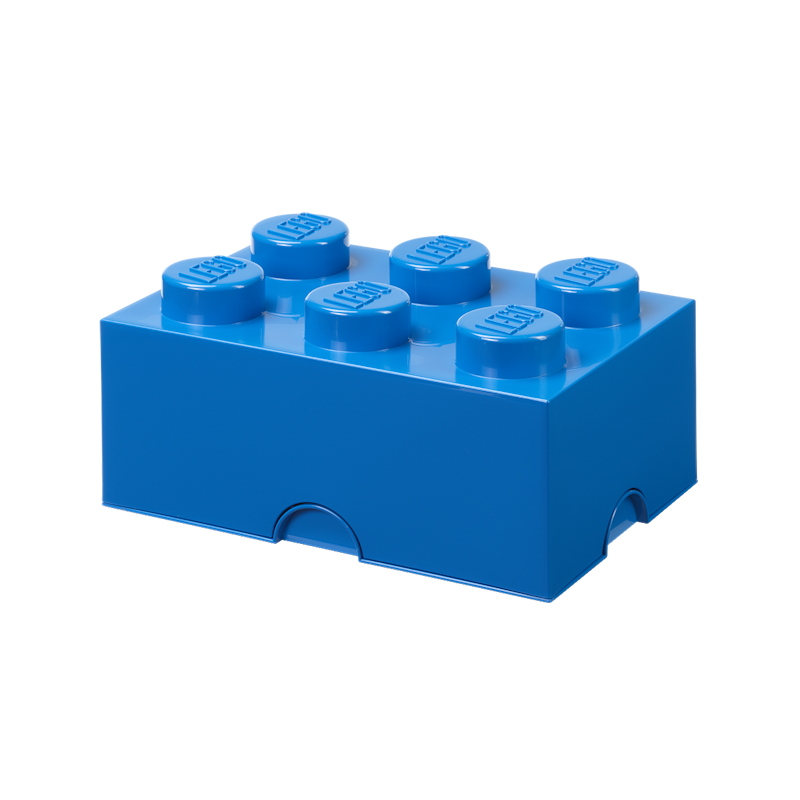 LEGO® Brick Boks 6 Knotter, Blå