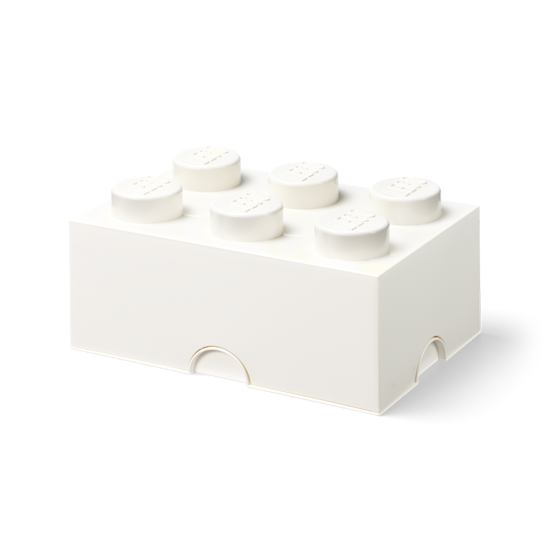 LEGO® Brick Boks 6 Knotter, Hvit