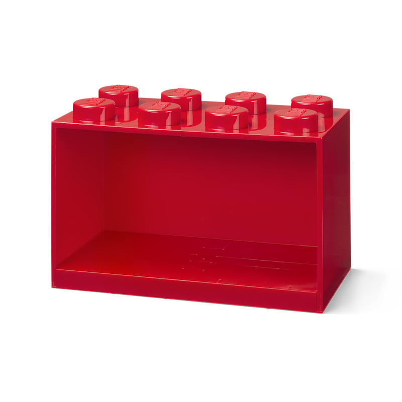LEGO® Brick Hylle 8 Knotter, Rød