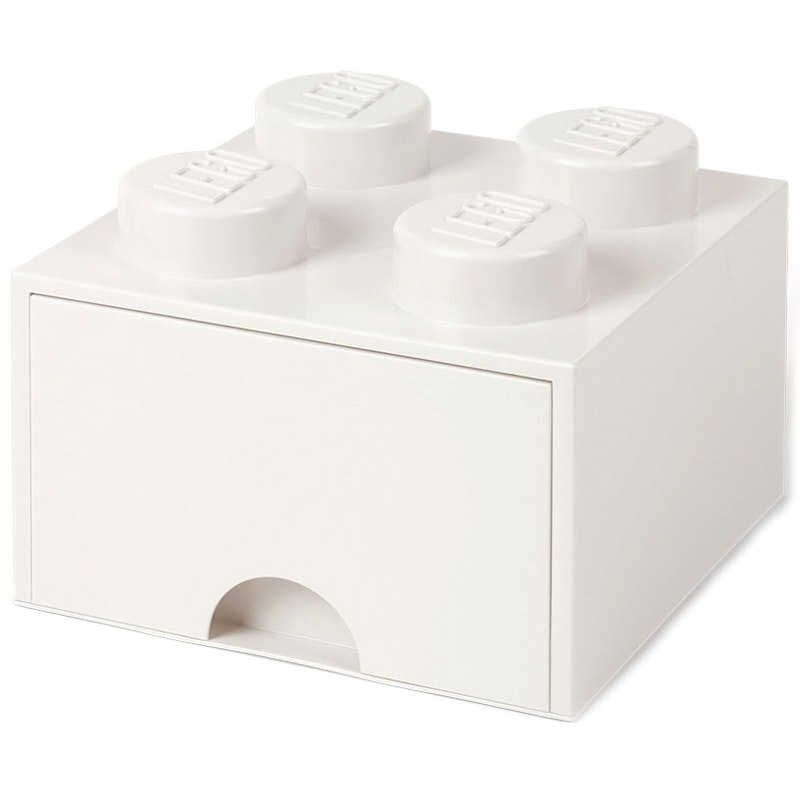 LEGO® Skuff 4 Knotter, Hvit