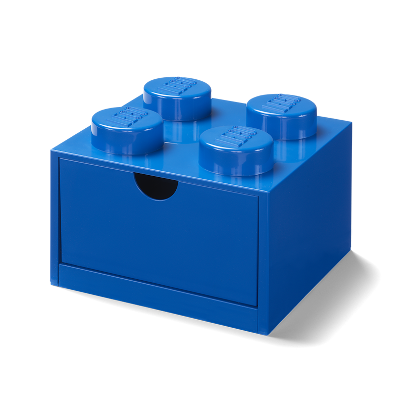 LEGO® Oppbevaring Med Skuff 4 Knotter, Blå