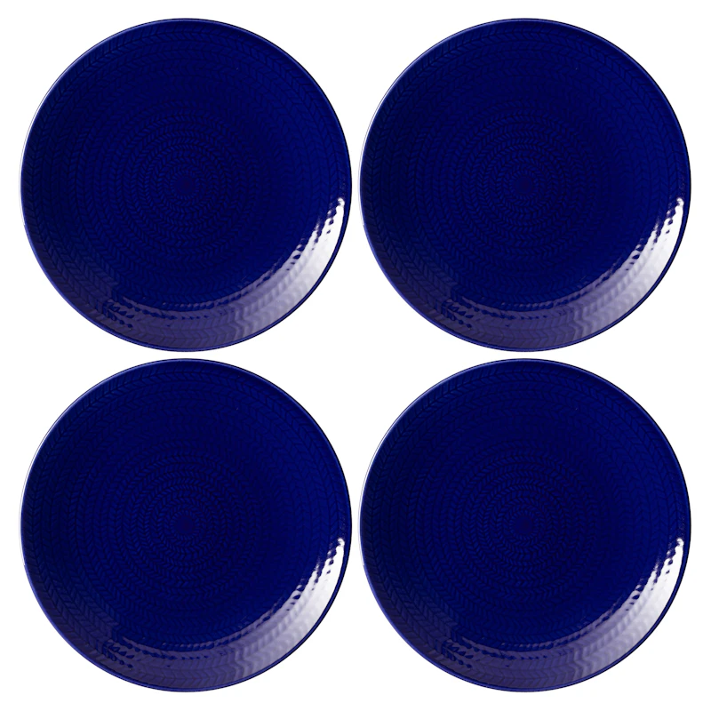 Blå Eld Tallerken 19 cm 4-pk, Blå