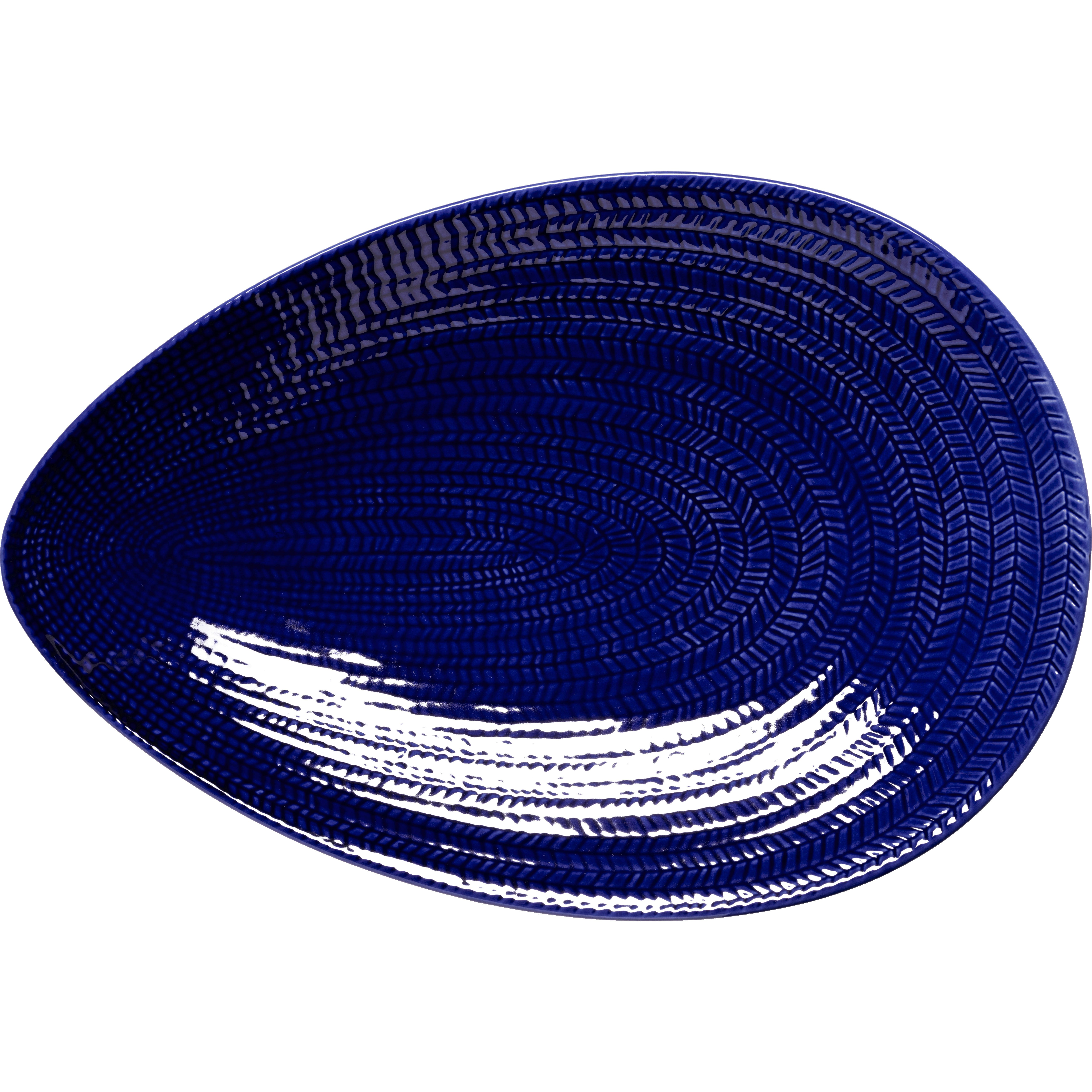 R&ouml;rstrand  Eld Tallerken 20x29 Cm  -  Serveringsfat Feldspar Porcelain Bl&aring; - 1083992