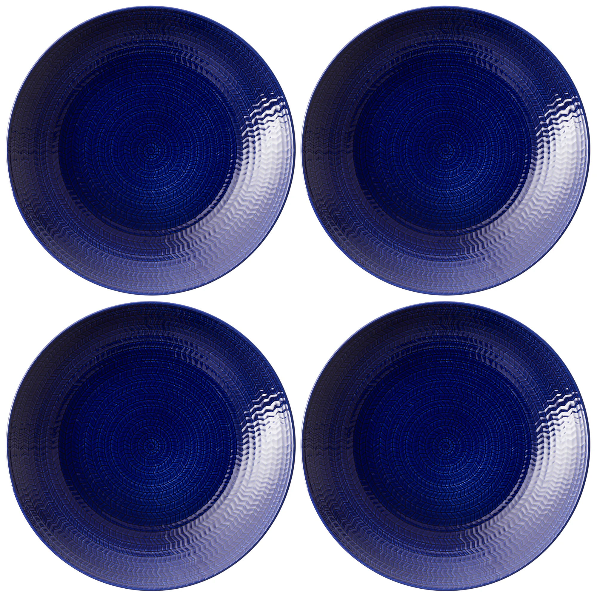 R&ouml;rstrand Eld Tallerken 23 Cm 4-pk - Asjetter Feldspar Porcelain Bl&aring; - 1086821X4