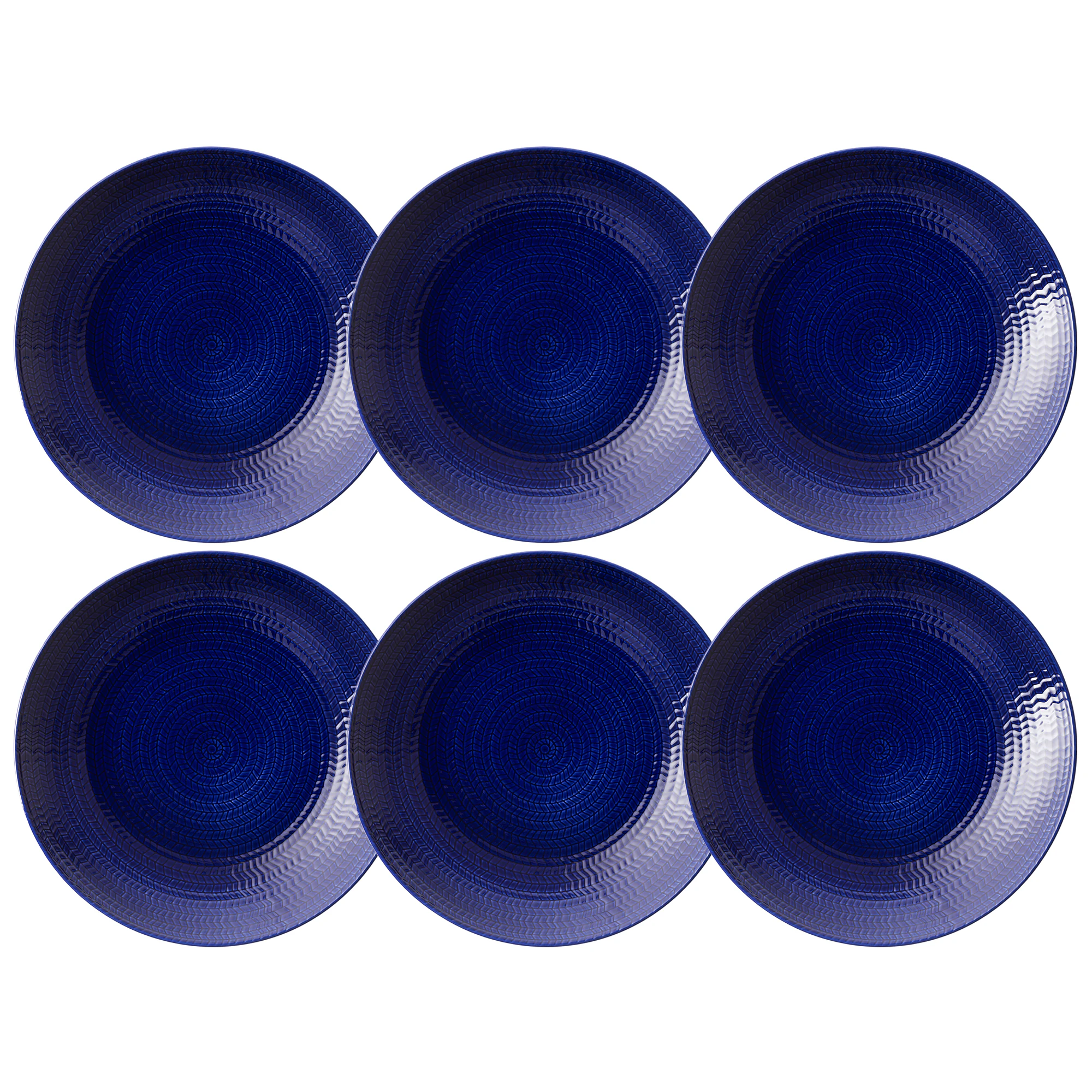 R&ouml;rstrand Eld Tallerken 23 Cm 6-pk - Asjetter Feldspar Porcelain Bl&aring; - 1086821X6