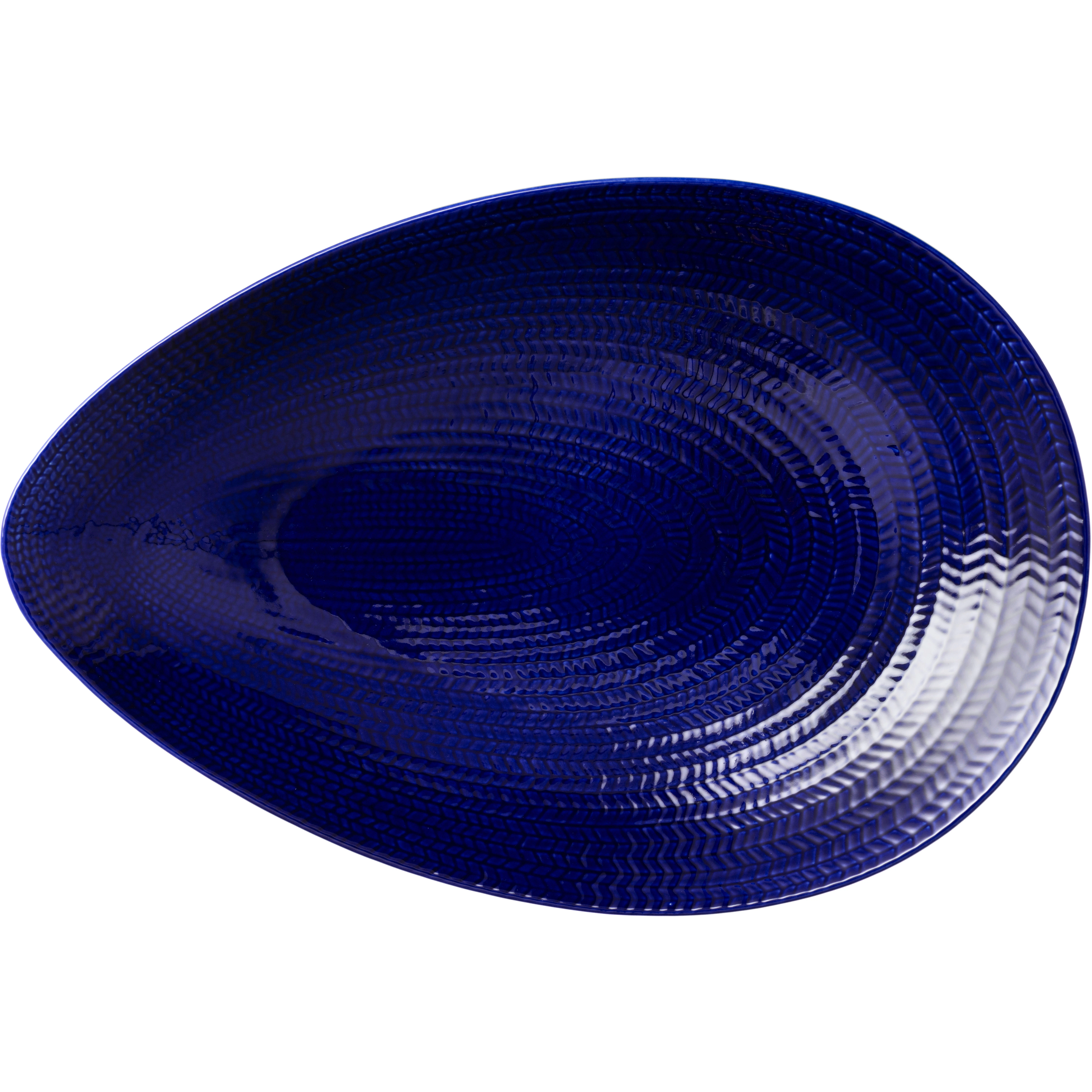 R&ouml;rstrand  Eld Tallerken 24x35 Cm  -  Serveringsfat Feldspar Porcelain Bl&aring; - 1083994