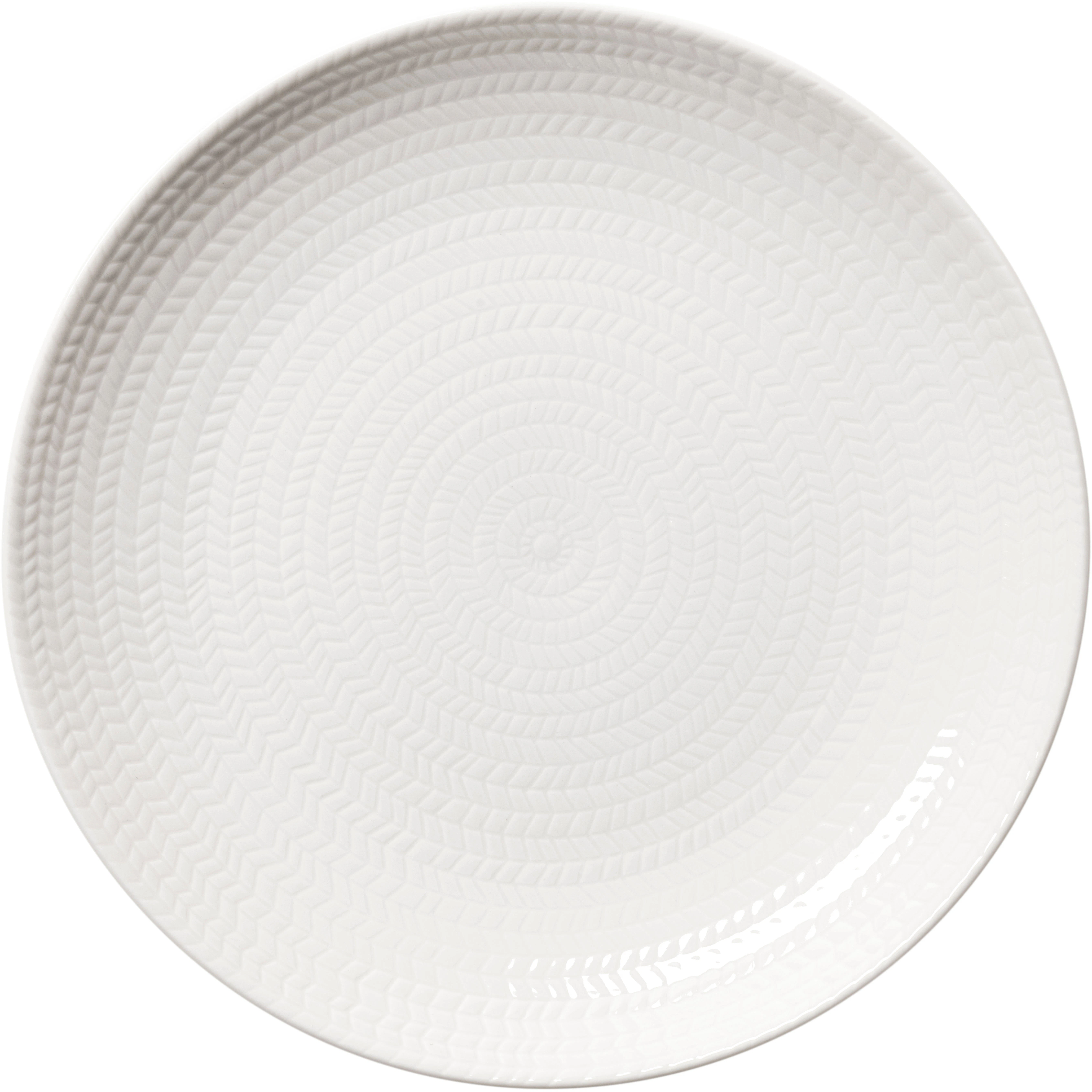 R&ouml;rstrand Bl&aring; Eld Tallerken 26 Cm  -  Tallerkener Feldspar Porcelain Hvit - 1086823