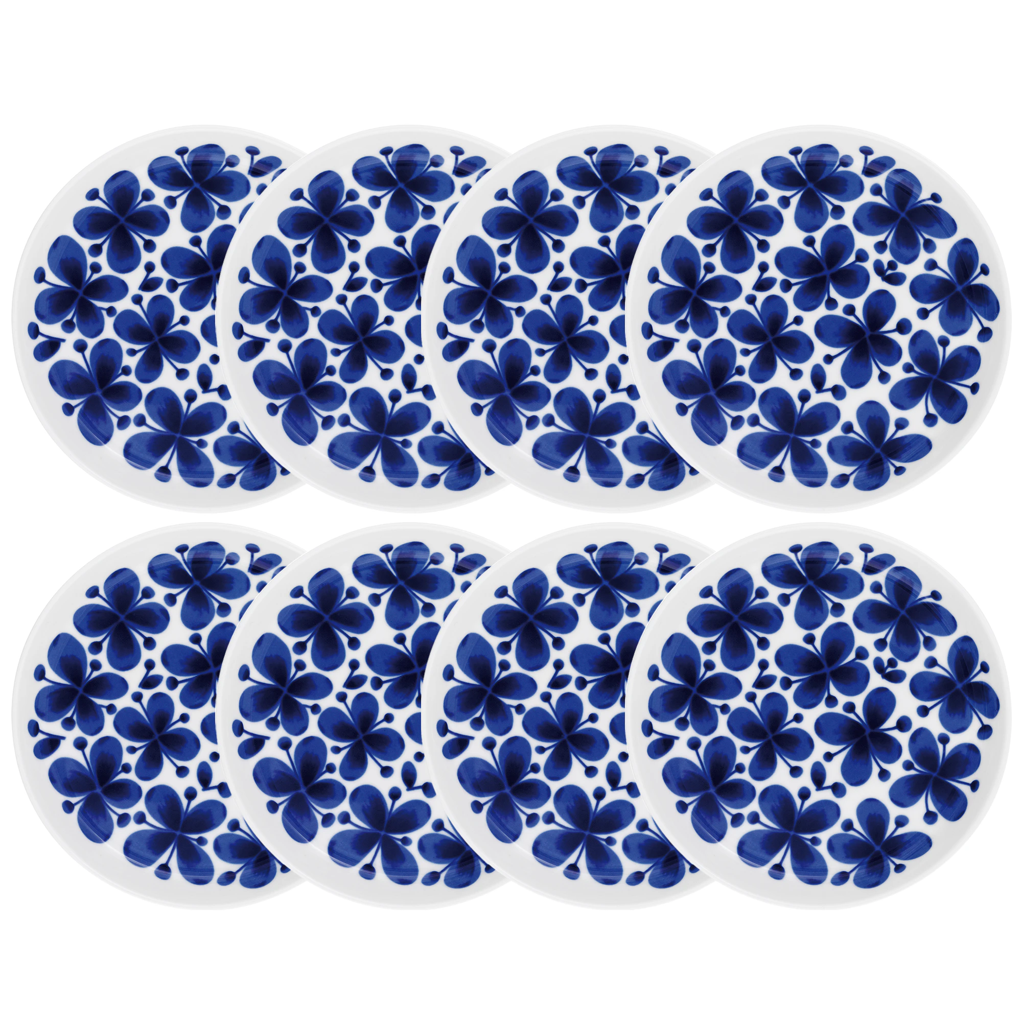 R&ouml;rstrand Mon Amie Sidetallerken 18 Cm 8-pk - Asjetter Porselen Hvit - 1012142X8