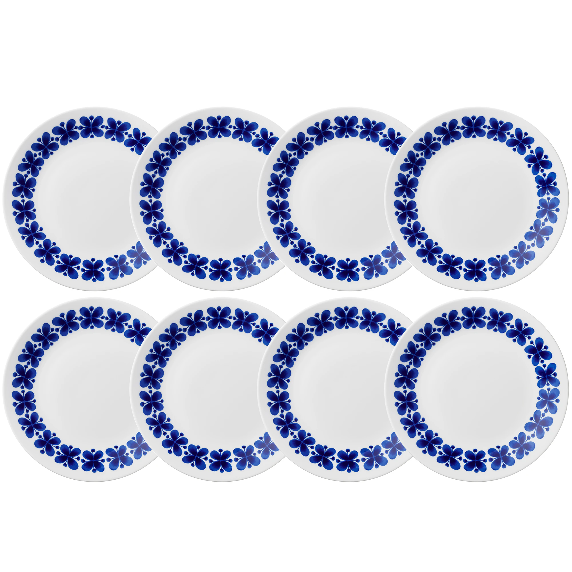 R&ouml;rstrand Mon Amie Tallerken 24 Cm 8-pk - Asjetter Hvit - 1058776X8