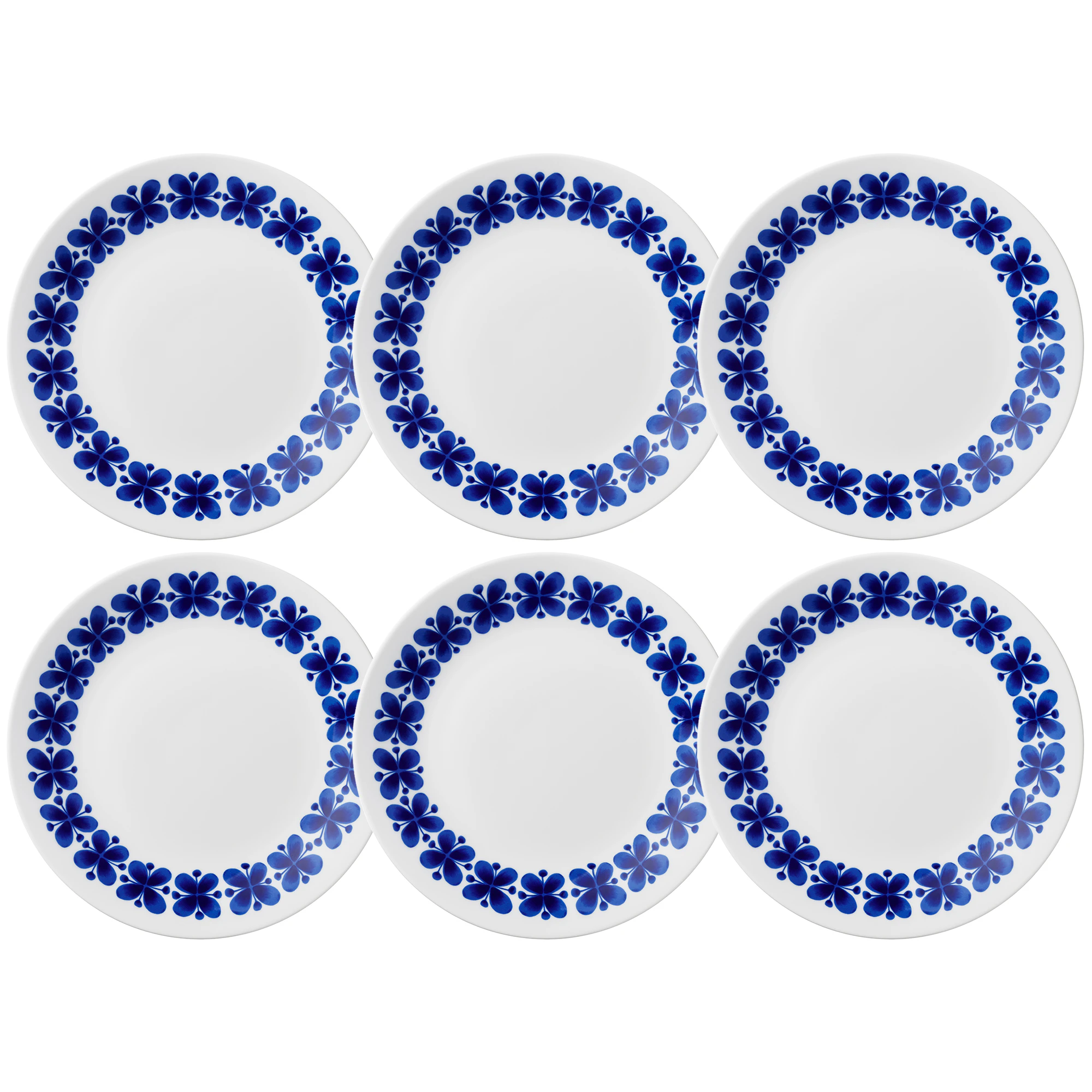 R&ouml;rstrand Mon Amie Tallerken 24 Cm 6-pk - Asjetter Hvit - 1058776X6