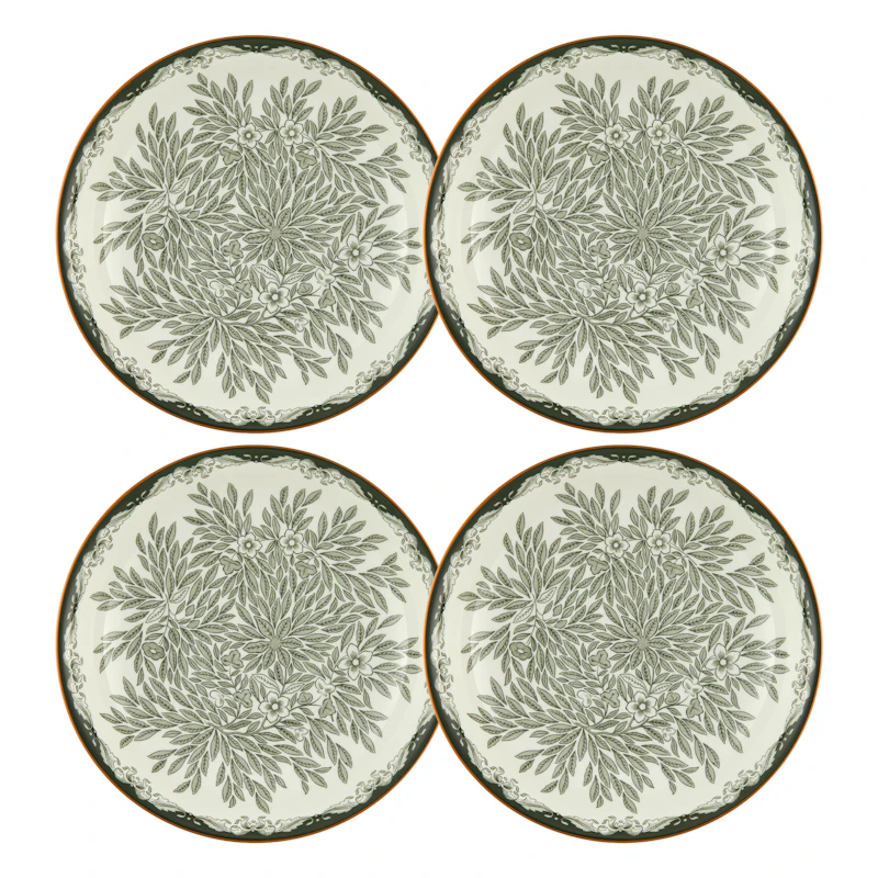 Ostindia Floris Dyp Tallerken 22 cm 4-pk, Grønn