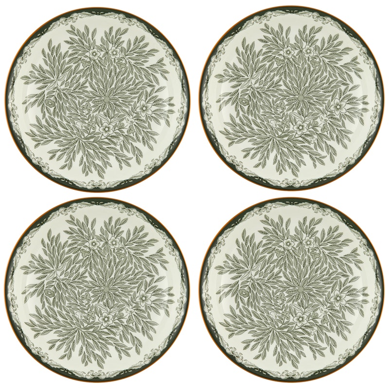 Ostindia Floris Dyp Tallerken 22 cm 4-pk, Grønn