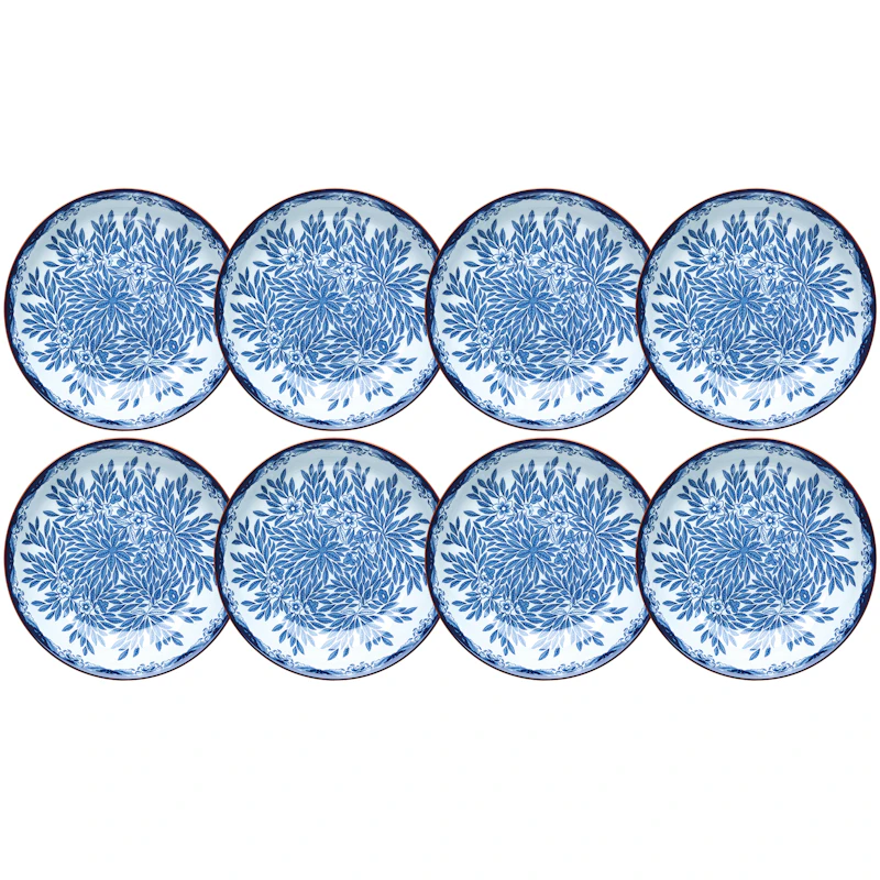 Ostindia Floris Dyp Tallerken 22 cm 8-pk, Blå