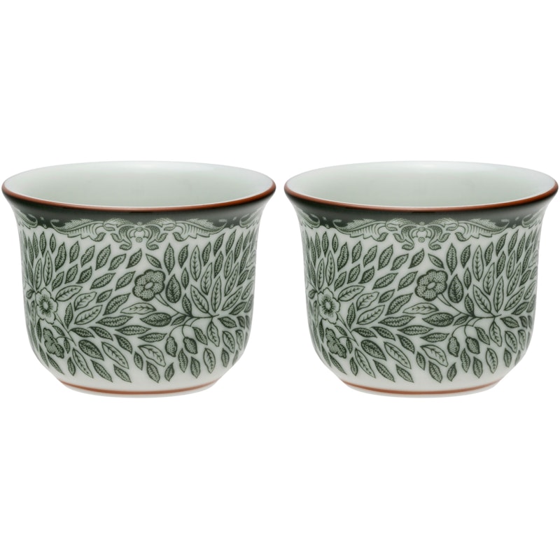 Ostindia Floris Eggeglass 2-pk, Grønn