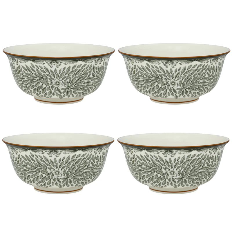 Ostindia Floris Skål 50 cl 4-pk, Grønn